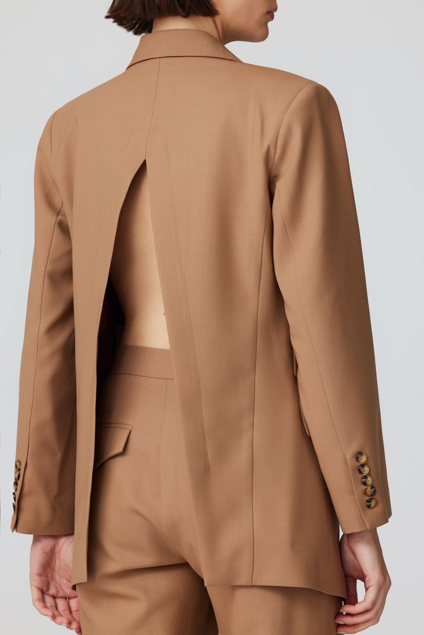 
                  
                    Anka Wool Camel Jacket With Embroidery
                  
                