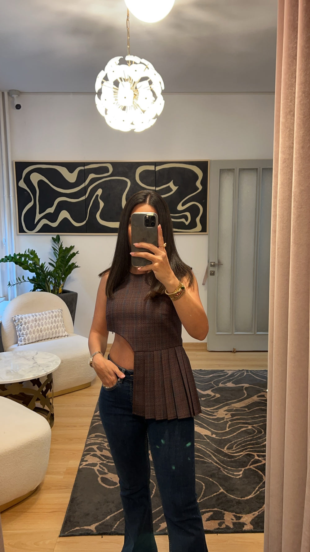 Pleated Crop Top