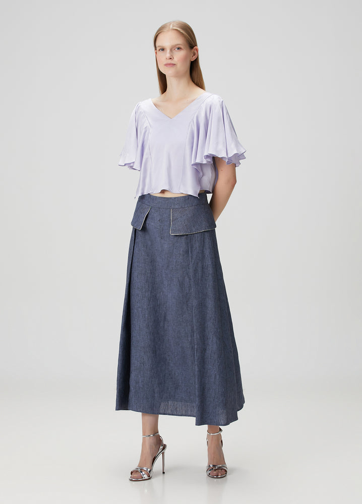 
                  
                    Atlas Midi Linen Skirt
                  
                