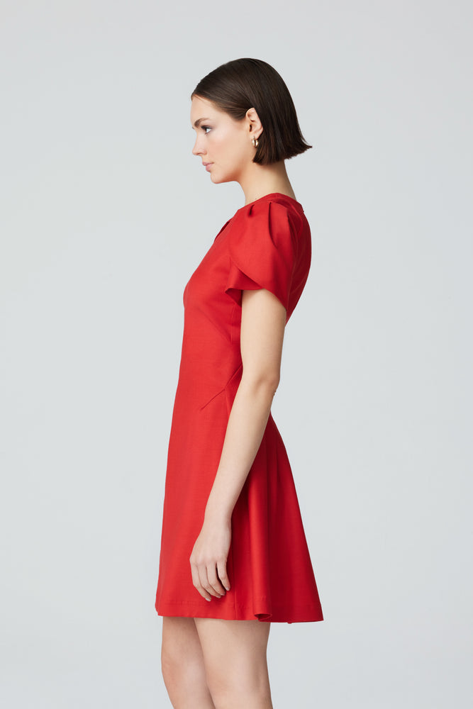 
                  
                    Ruby Tulıp Sleeve Wool Dress
                  
                