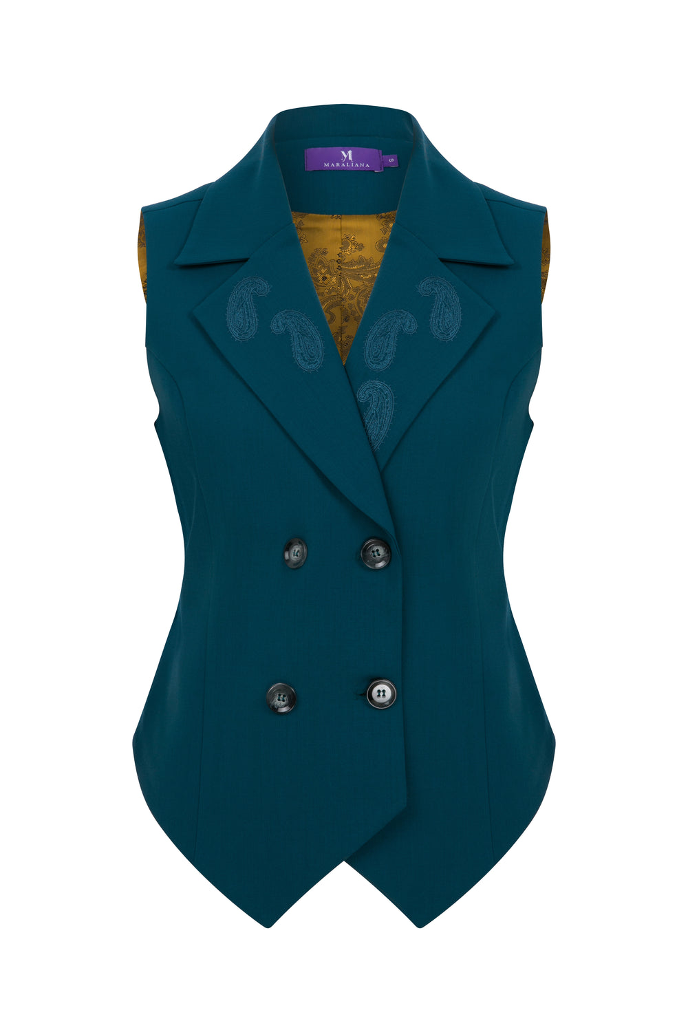 Ivy Wool Vest With Embroidery