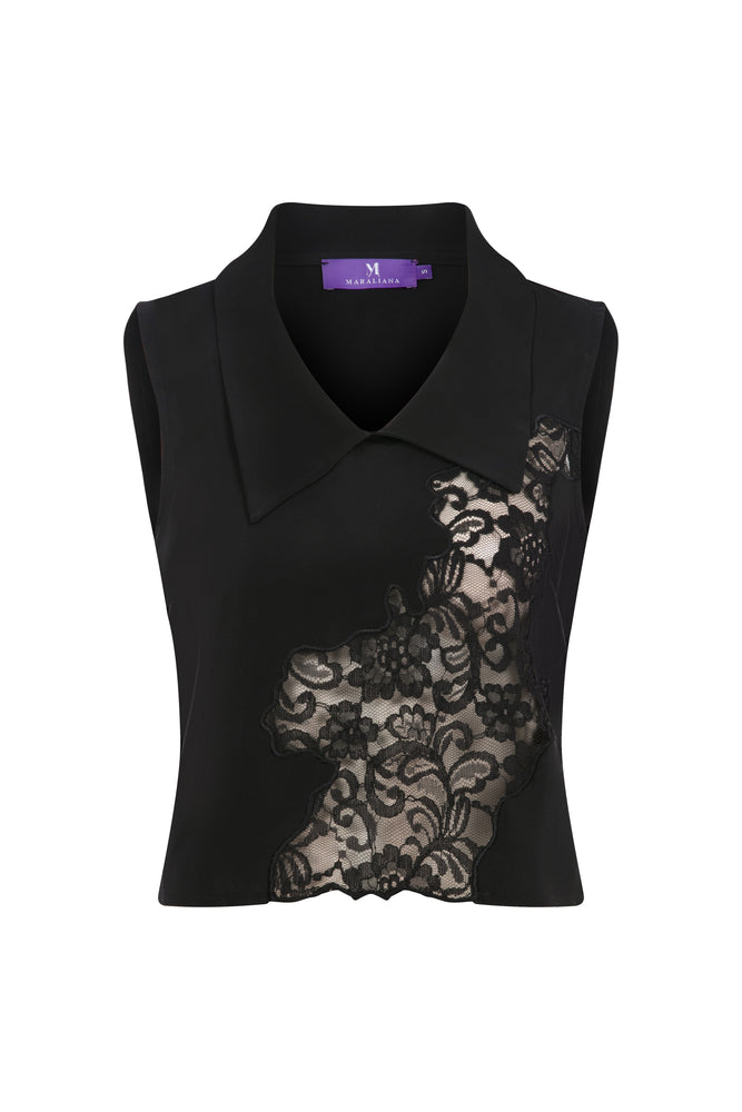 
                  
                    Zoe Silk Top With Lace Embroidery
                  
                