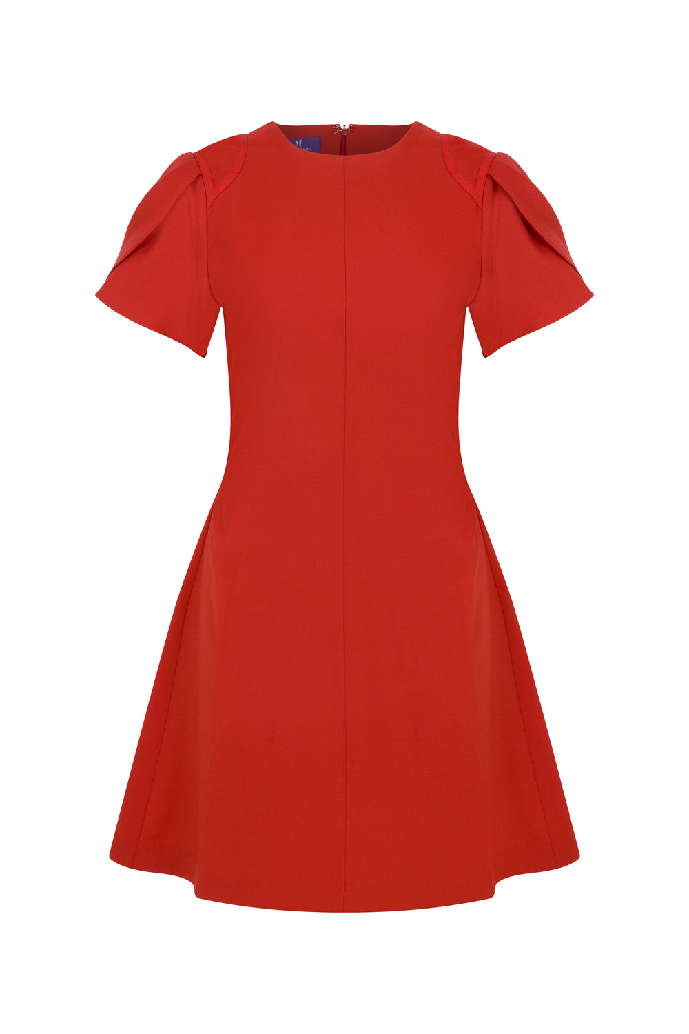 Ruby Short Sleeve Wool Dress