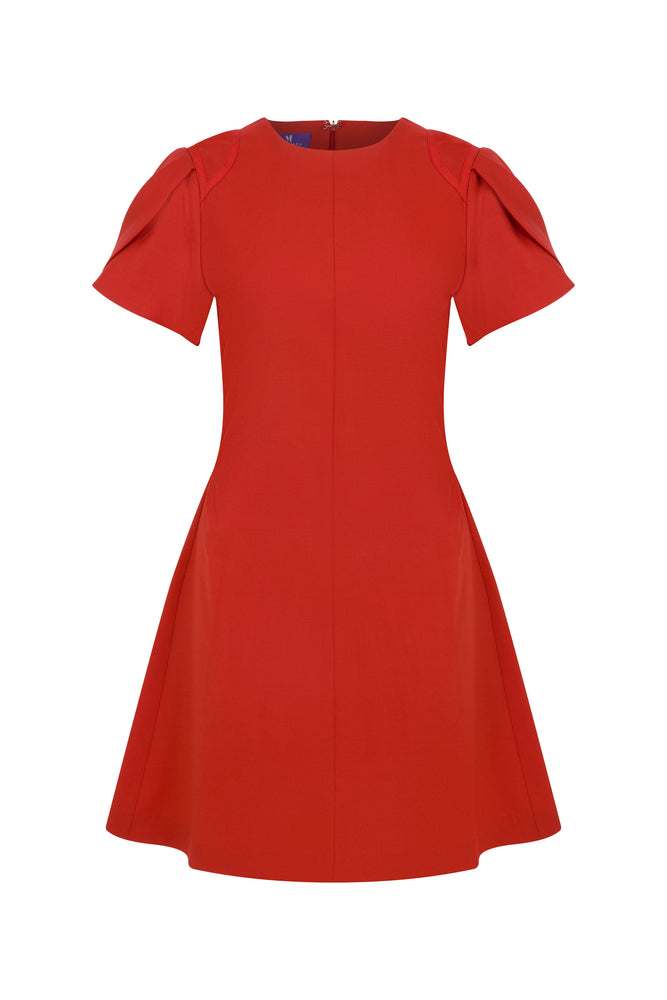 
                  
                    Ruby Tulıp Sleeve Wool Dress
                  
                