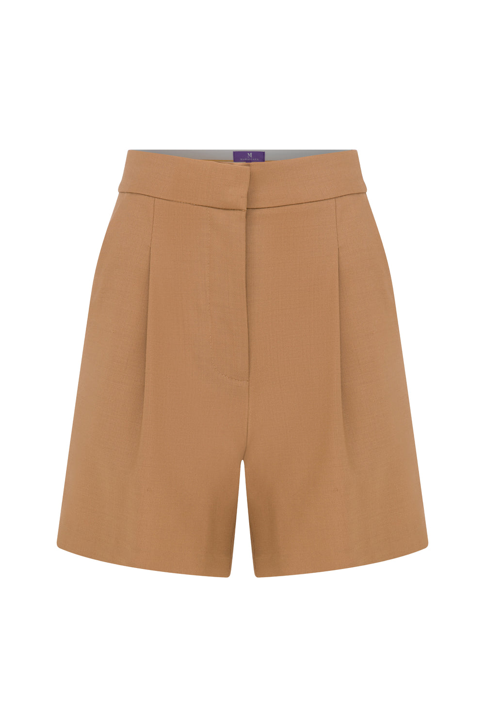 Anka Wool Camel Shorts