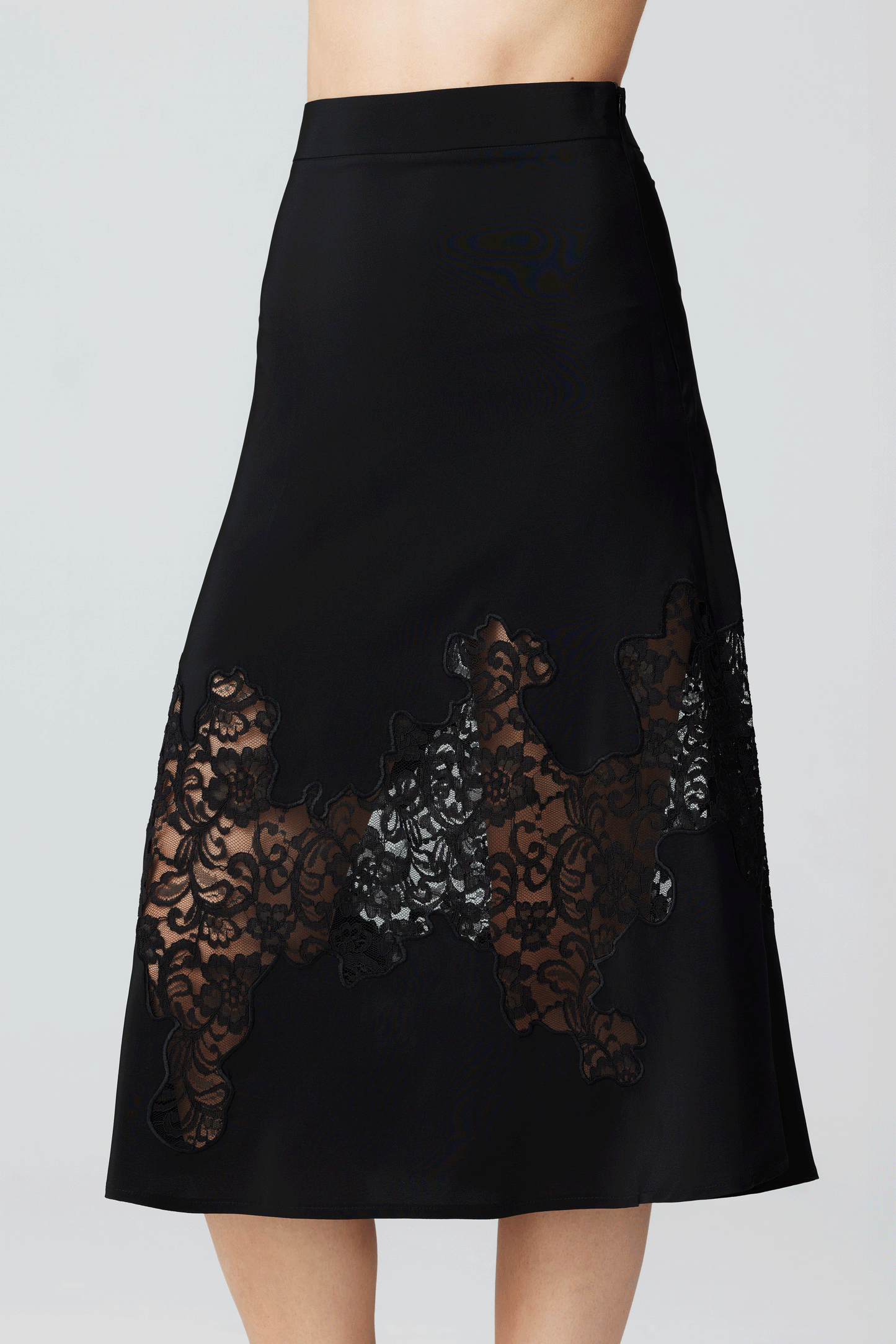 
                  
                    Zoe Silk Skirt With Lace Embroidery
                  
                