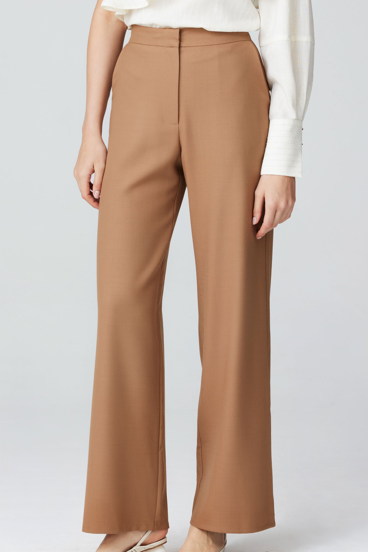 
                  
                    Anka Wool Camel Pants
                  
                