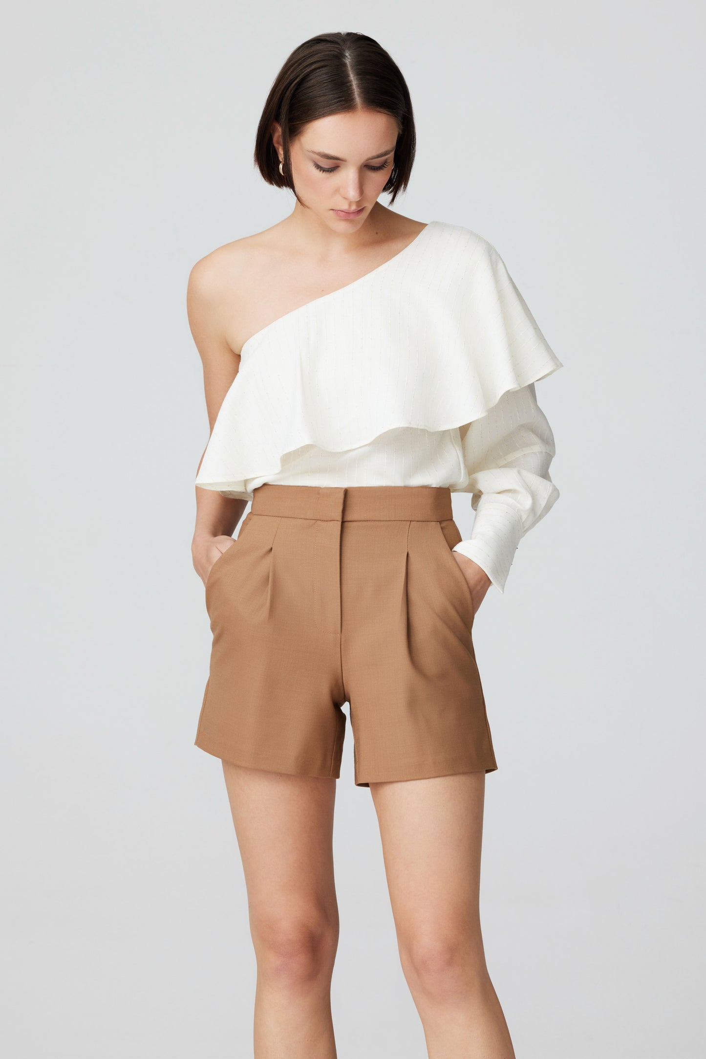 
                  
                    Anka Wool Camel Shorts
                  
                