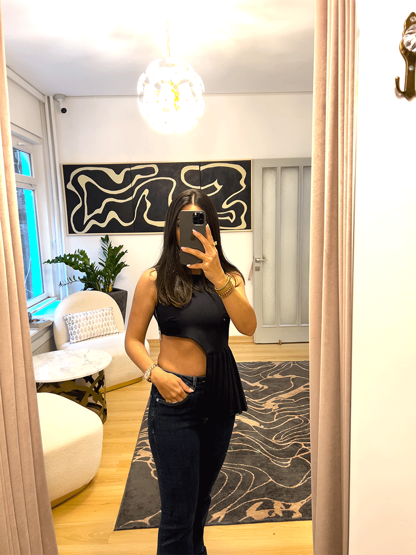 Pleated Crop Top