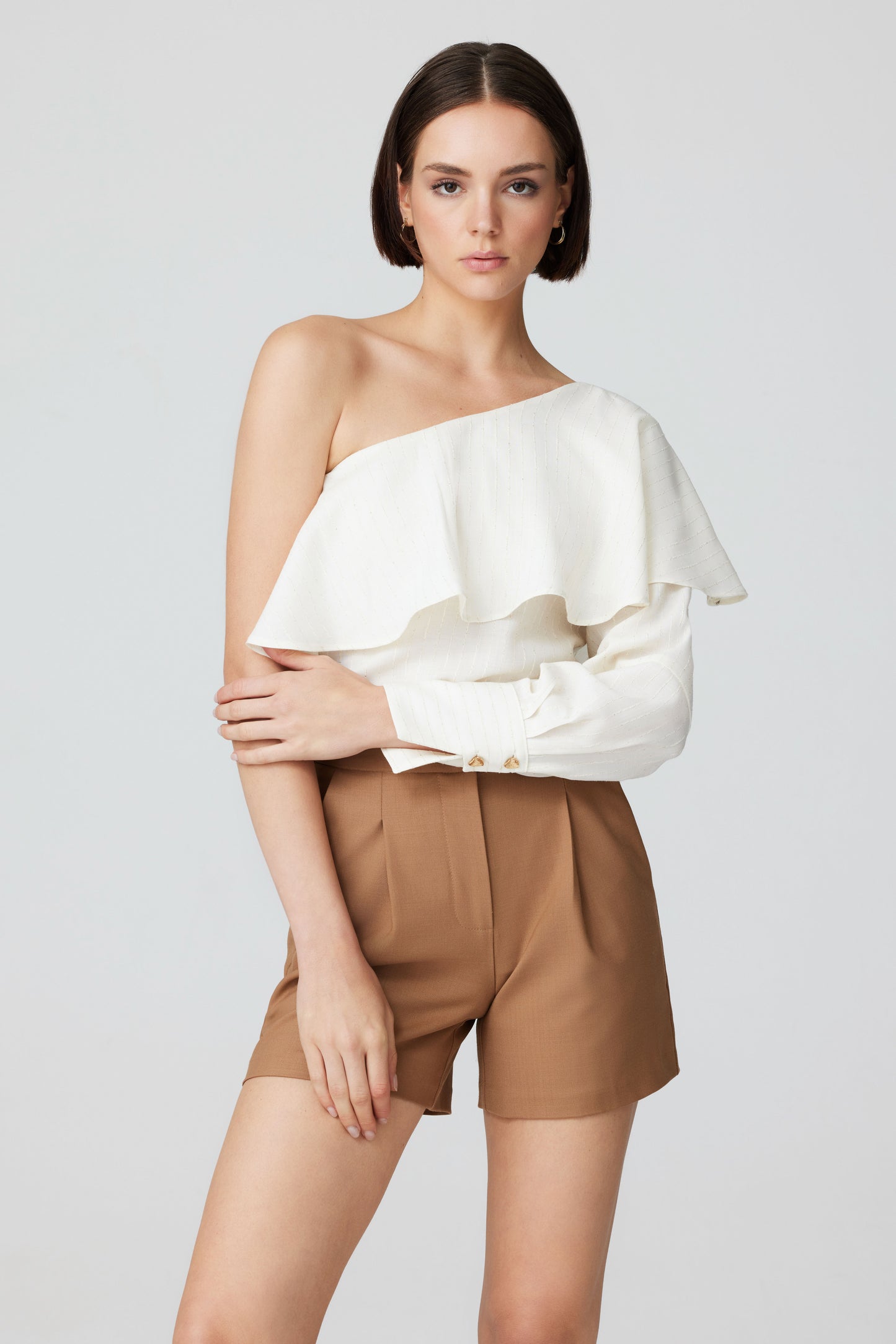 
                  
                    Maya One Shoulder Wool Blouse
                  
                