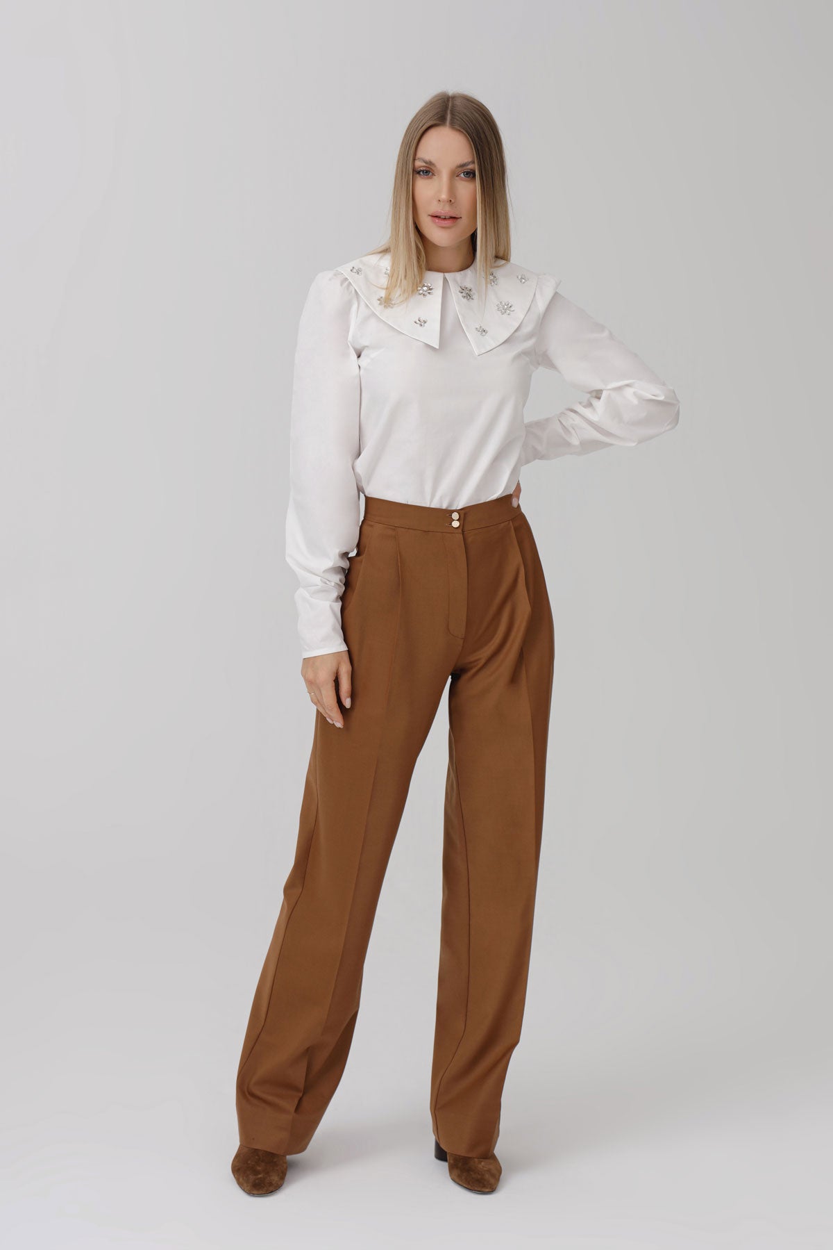 
                  
                    Double Pleated Pants
                  
                